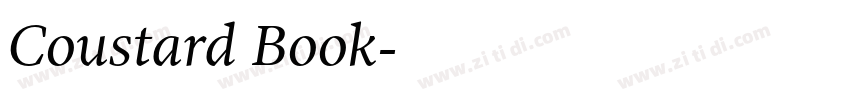 Coustard Book字体转换